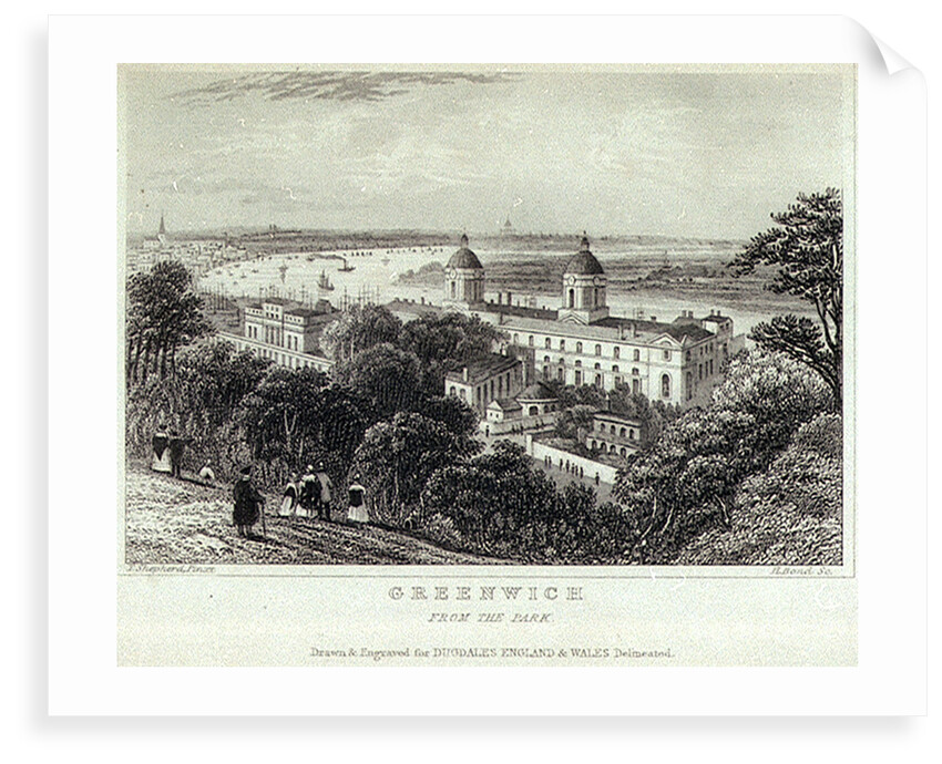 Greenwich, From the Park by Thomas Hosmer Shepherd