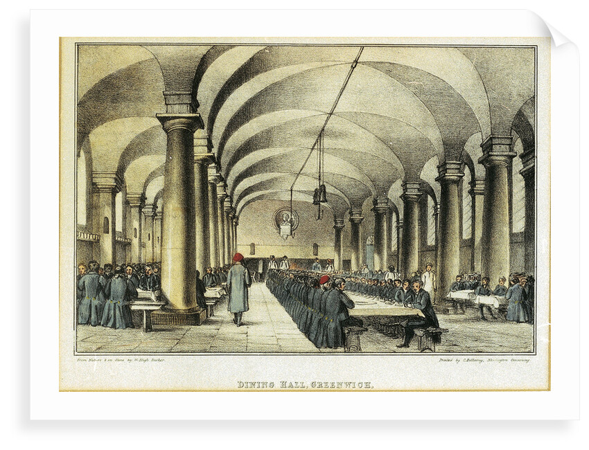 Dining Hall, Greenwich by W. Bligh Barker