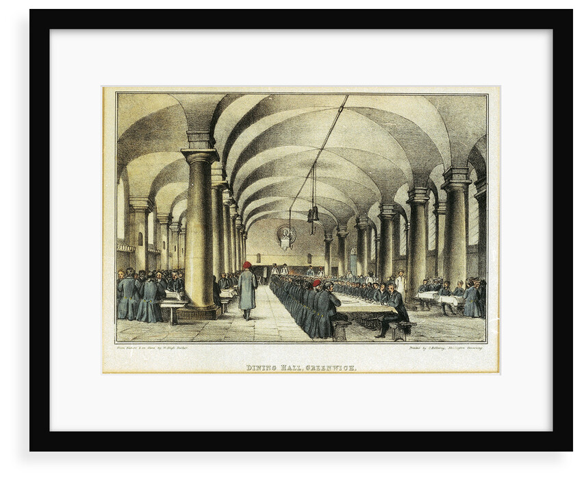 Dining Hall, Greenwich by W. Bligh Barker