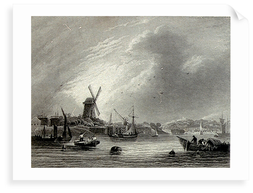 View near Greenwich by W. Tombleson