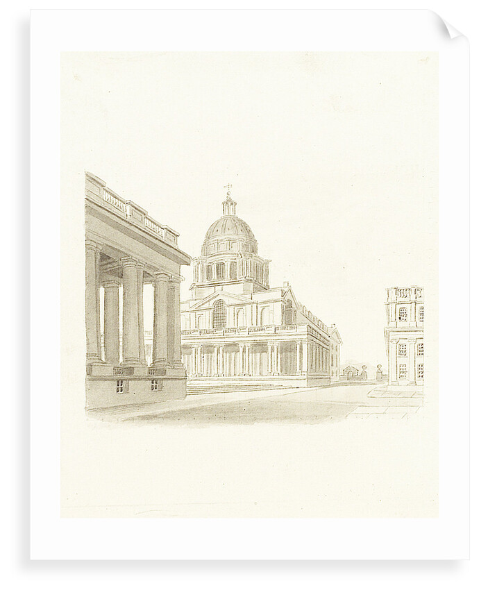 Greenwich Hospital: the King William dome and Painted Hall (exterior) by unknown