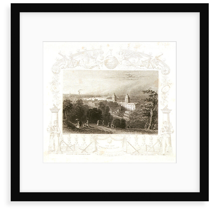 View from Greenwich Park by Henry Tombleson