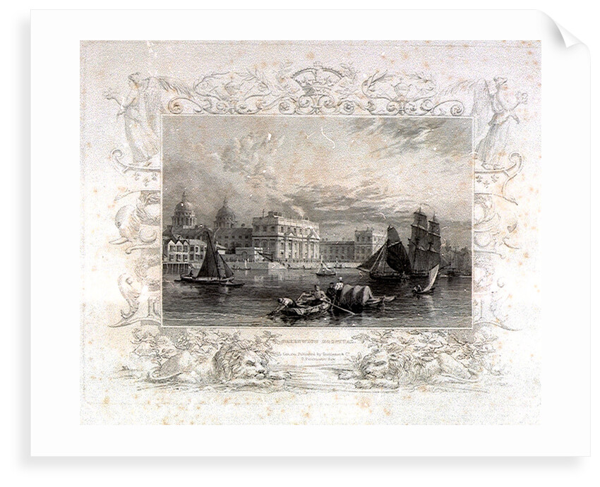 Greenwich Hospital by Henry Tombleson
