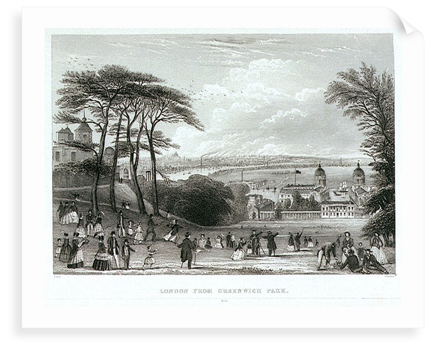London from Greenwich Park by Read