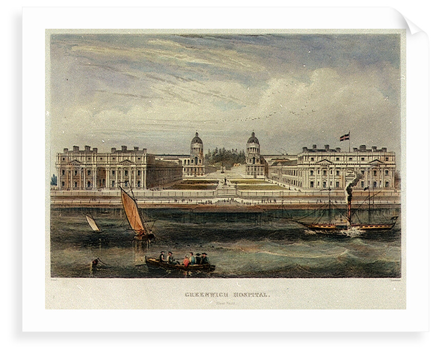 Greenwich Hospital. River Front by Read