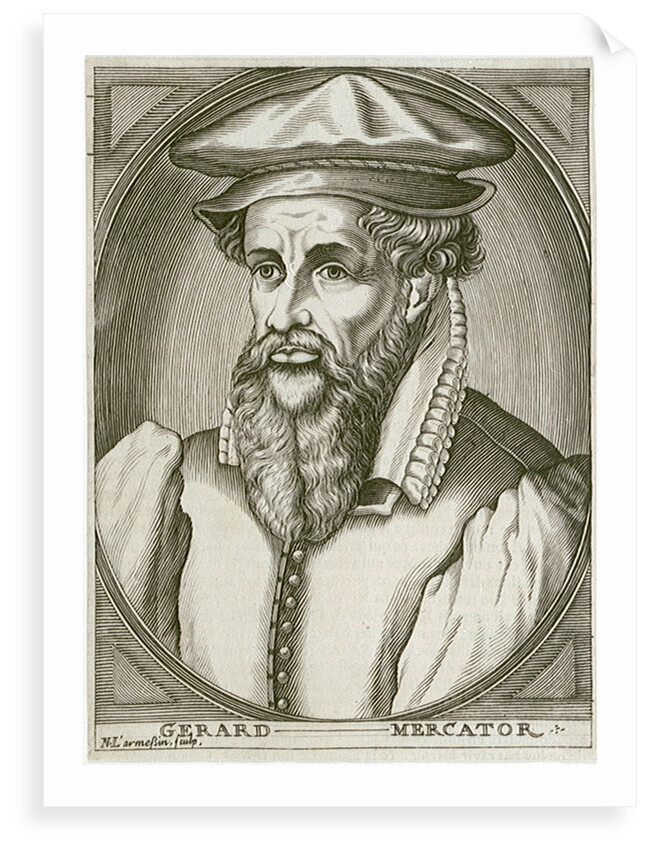 Gerard Mercator (1512-1594), Flemish geographer and cartographer by Nicholas de Larmessin