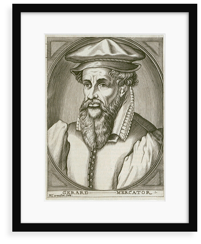 Gerard Mercator (1512-1594), Flemish geographer and cartographer by Nicholas de Larmessin