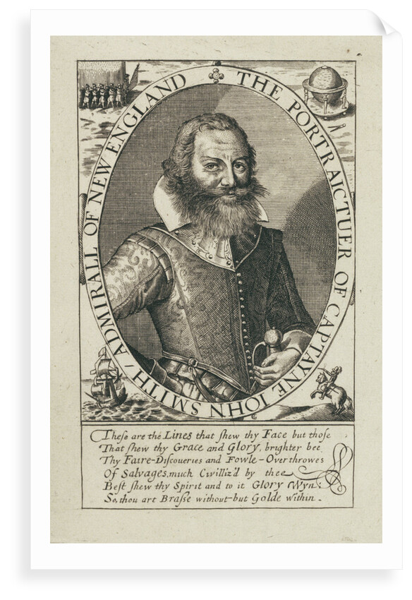 Captain John Smith, Admiral of New England by Simon van de Passe