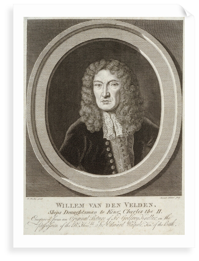 Willem van de Velde, the Elder by Godfrey Kneller