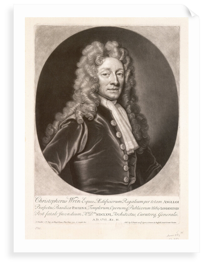Christopher Wren by Godfrey Kneller