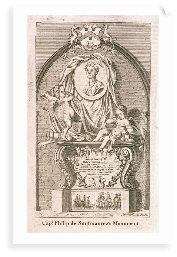 Captain Philip de Sausmaurez's monument by A. Smith