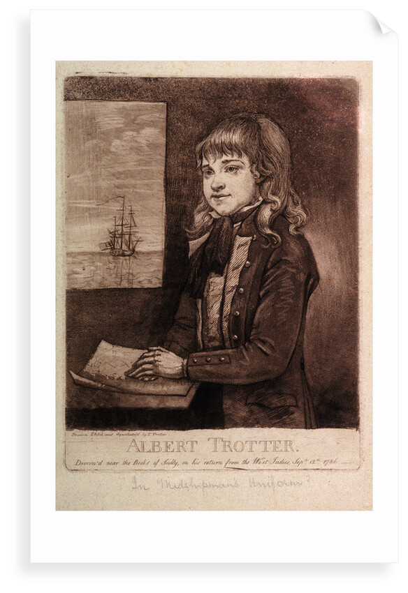 Albert Trotter, drown'd near Rocks of Scilly on his return from the West Indies, September 12th 1786 by Thomas Trotter