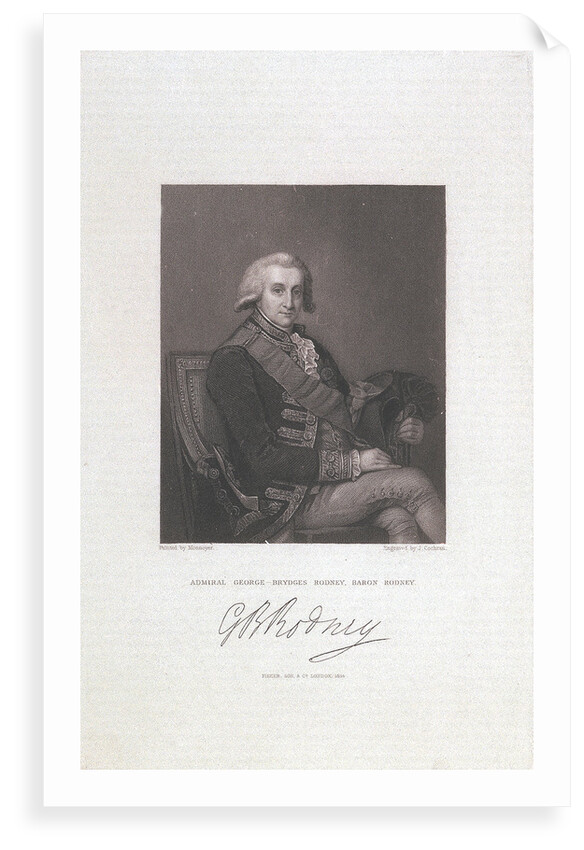 Admiral George-Brydges Rodney, Baron Rodney by Jean Laurent Mosnier