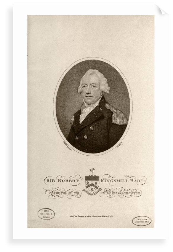 Sir Robert Kingsmill Bart Admiral of the Blue Squadron by Lemuel Francis Abbott