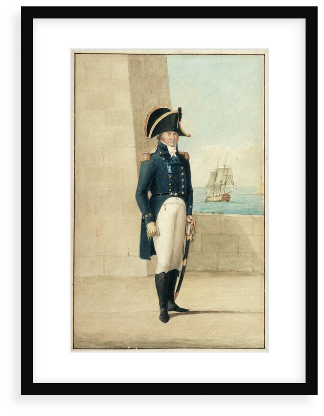 Captain (Alexander Ball?) wearing the uniform of 1795-1812 by Antonio Grech