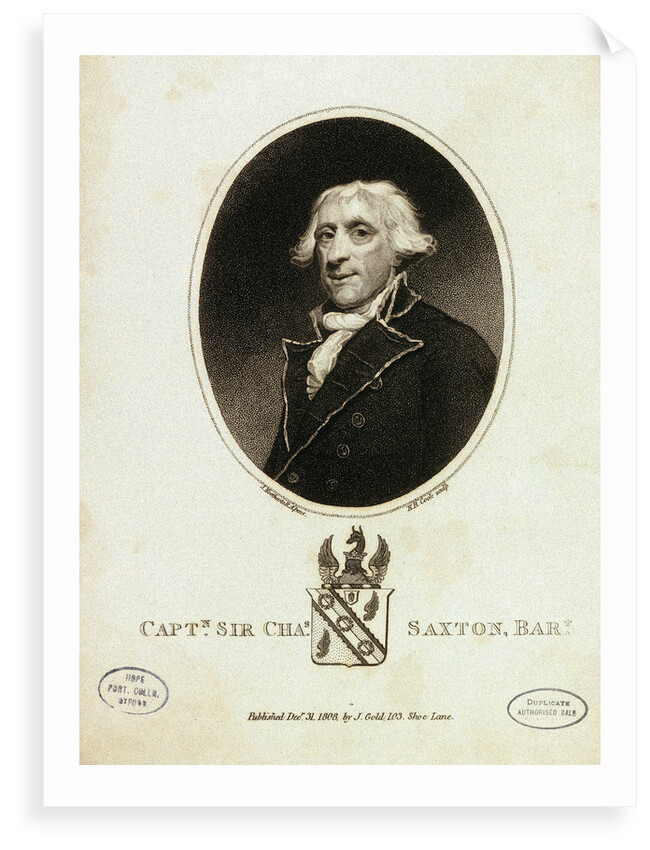 Captain Sir Chas Saxton by James Northcote