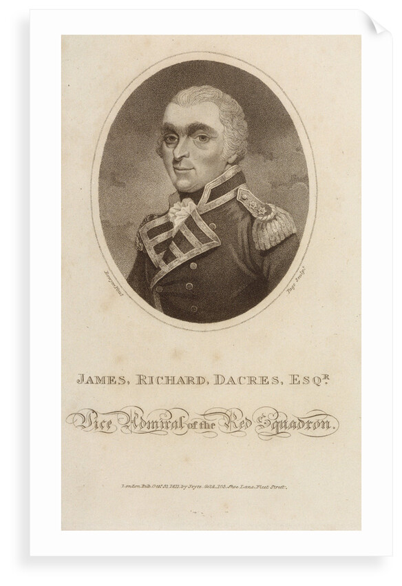 James Richard Dacres, Esq, Vice Admiral of the Red Squadron by R. Page