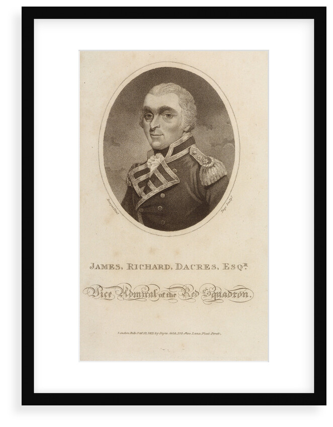 James Richard Dacres, Esq, Vice Admiral of the Red Squadron by R. Page
