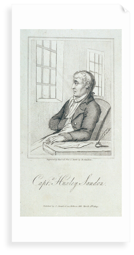 Captain Huxley Sandon by Thomas Rowlandson