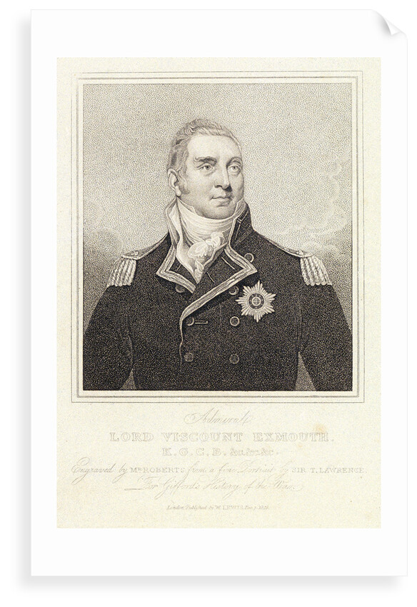 Admiral Lord Viscount Exmouth by Thomas Lawrence
