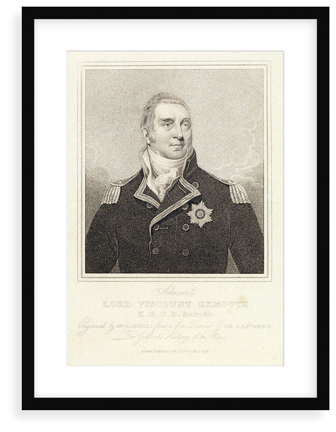 Admiral Lord Viscount Exmouth by Thomas Lawrence