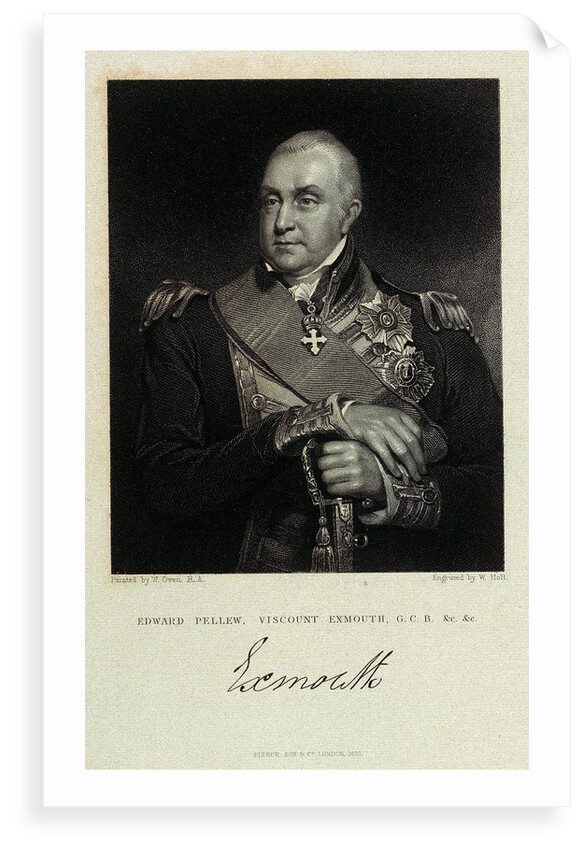 Edward Pellew, Viscount Exmouth, G.C.B.&c.&c. Exmouth by William Owen