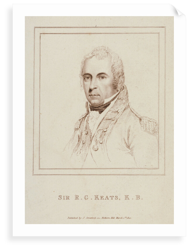 Sir R. G. Keats, KB by J. Stratford