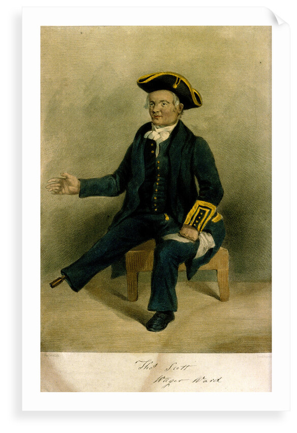Thos Scott [of the] Wager Ward' [at Greenwich Hospital] by Thomas Fairland