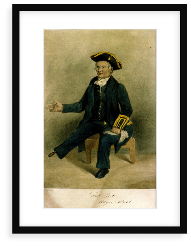 Thos Scott [of the] Wager Ward' [at Greenwich Hospital] by Thomas Fairland