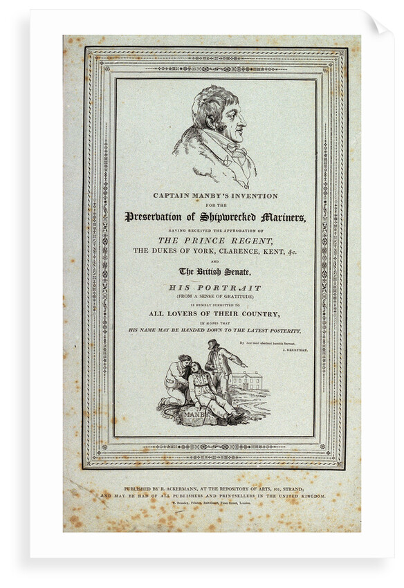 Captain Manby's Invention for the Preservation of Shipwrecked Mariners by J. Berryman
