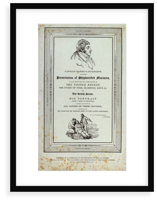 Captain Manby's Invention for the Preservation of Shipwrecked Mariners by J. Berryman