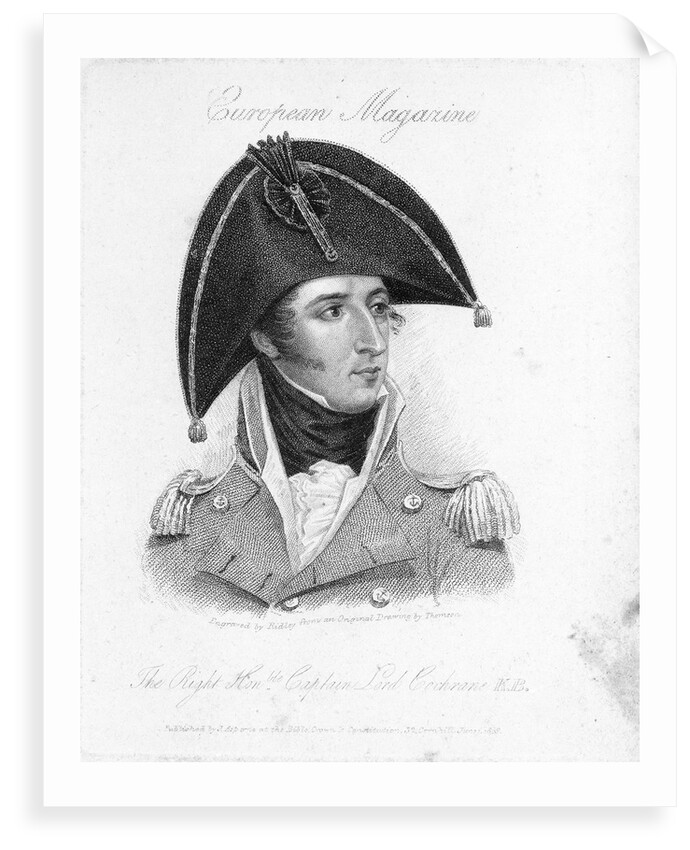The Right Honble Captain Lord Cochrane K.B. by Thomson