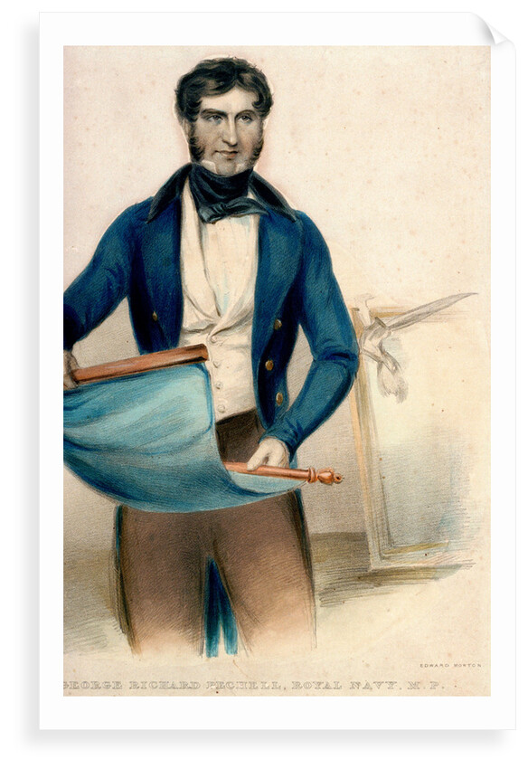 Captain George Richard Pechell, Royal Navy, M.P by Thomas Charles Wageman