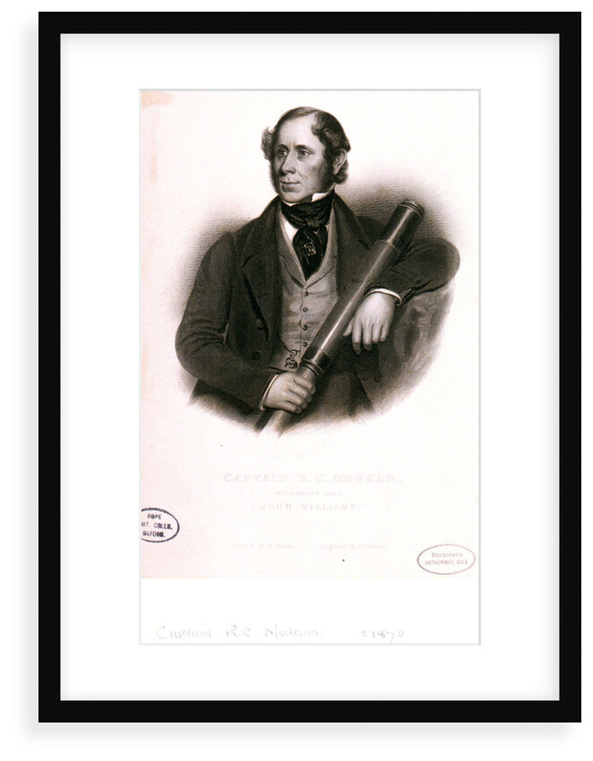 Captain R.C. Morgan, missionary ship John Williams by J. Cochran