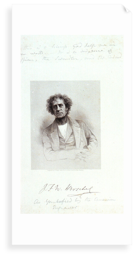 J F W Herschel by Hezekiah Wright Smith
