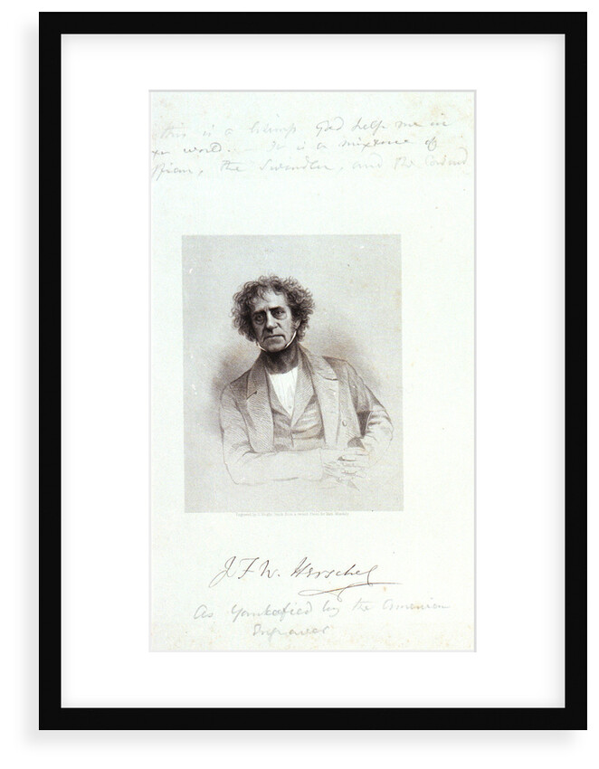 J F W Herschel by Hezekiah Wright Smith