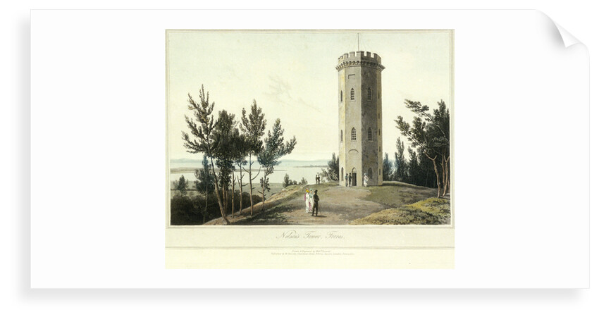 Nelson's Tower, Forres by William Daniell