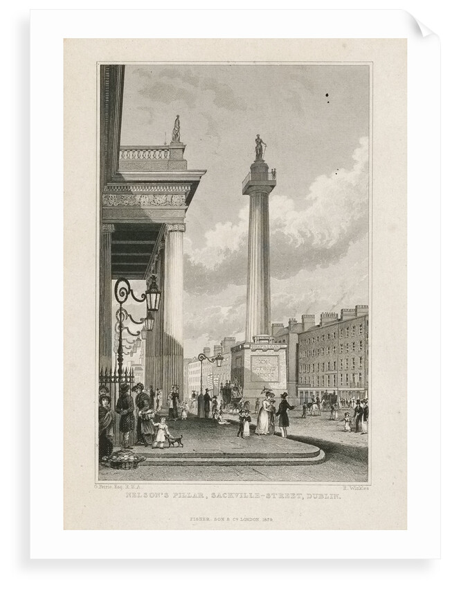 Nelson's pillar, Sackville Street, Dublin by George Petrie