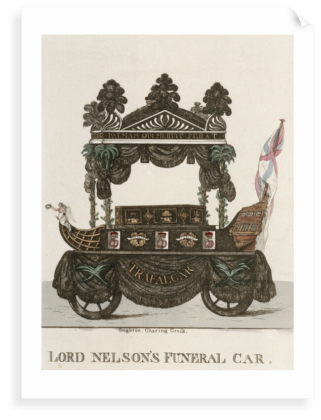 Lord Nelson's funeral car by Dighton