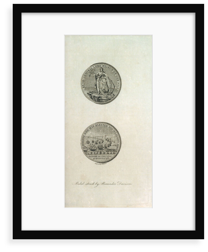 Medal to the memory of Horatio Nelson and the Battle of the Nile by P. Roberts