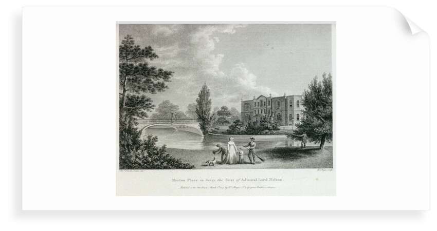 Merton Place in Surry, the Seat of Admiral Lord Nelson by Edward Hawke Locker