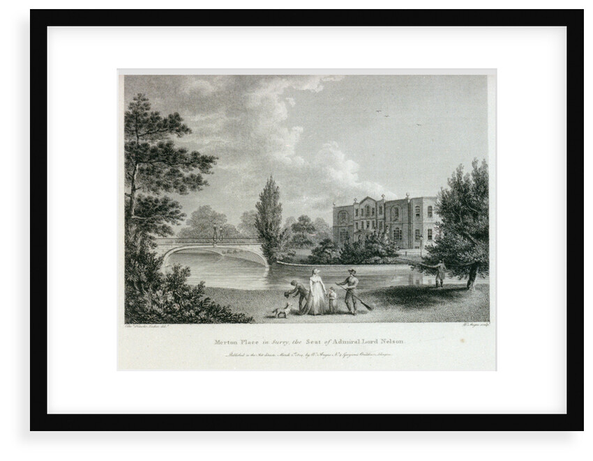 Merton Place in Surry, the Seat of Admiral Lord Nelson by Edward Hawke Locker