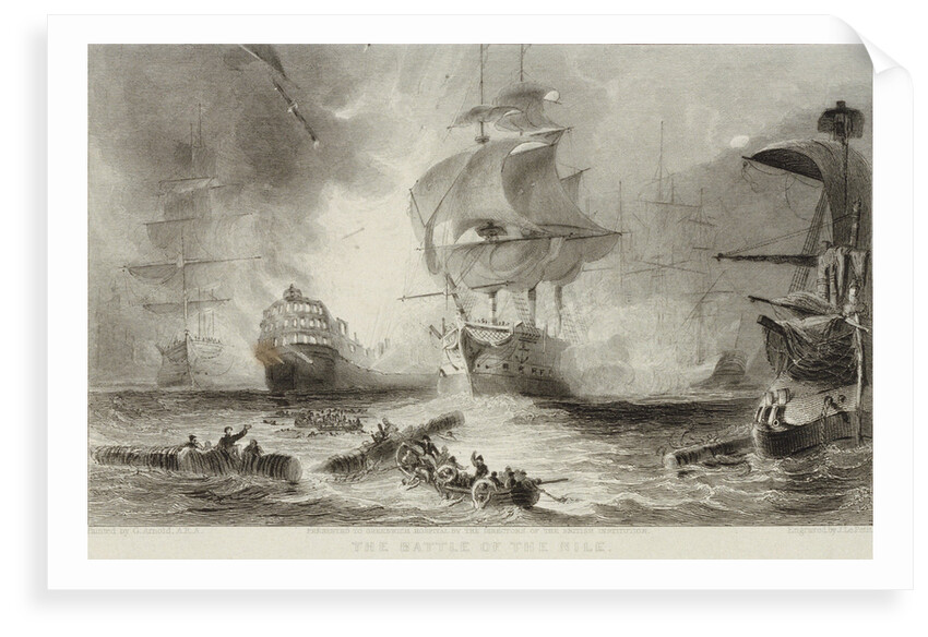 The Battle of the Nile, 1798 by George Arnald