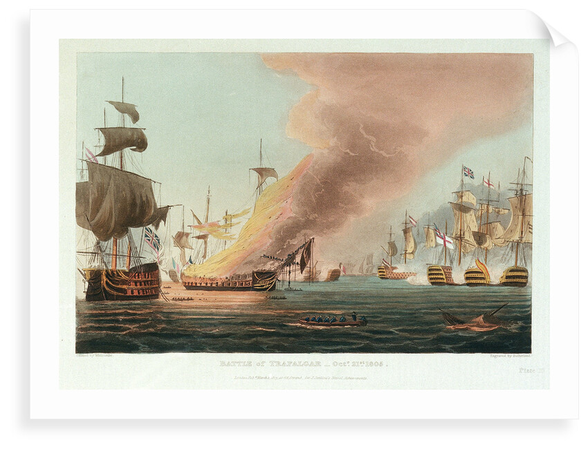 Battle of Trafalgar, 21 October 1805 by Thomas Whitcombe