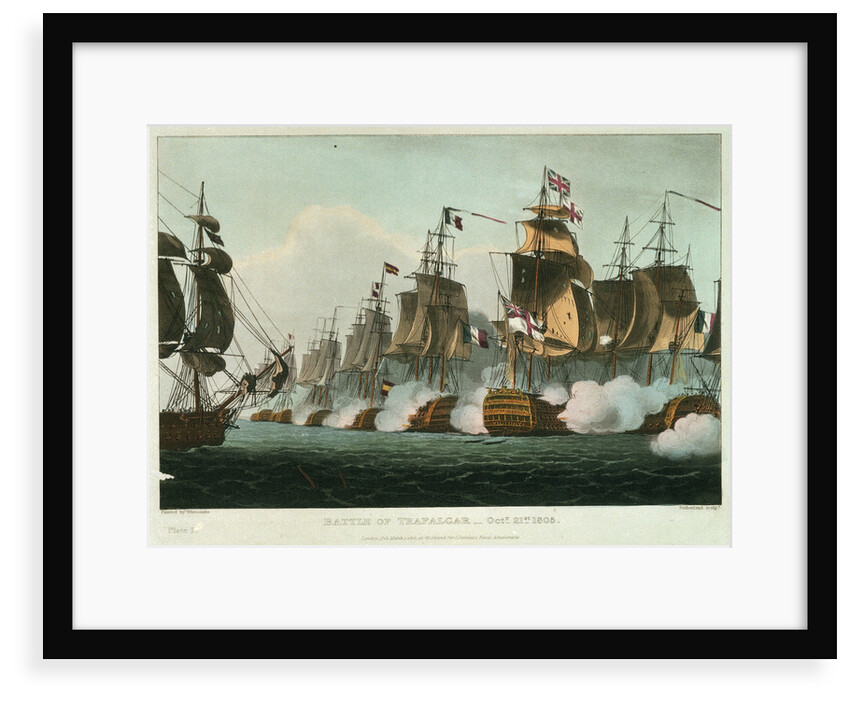 Battle of Trafalgar, 21 October 1805 by Thomas Whitcombe
