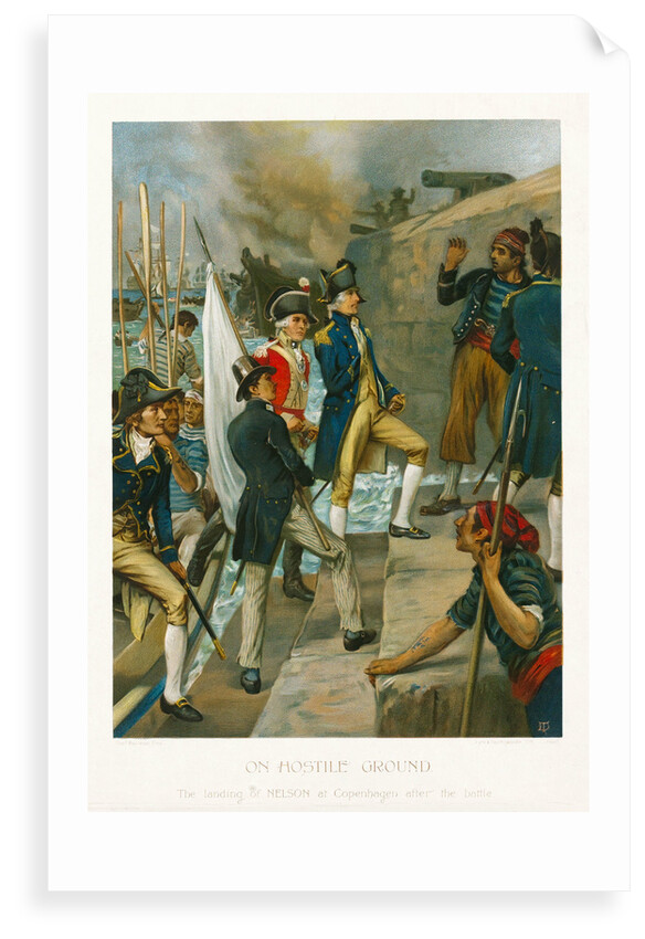 On hostile ground. The landing of Nelson at Copenhagen after the battle by Thomas Davidson