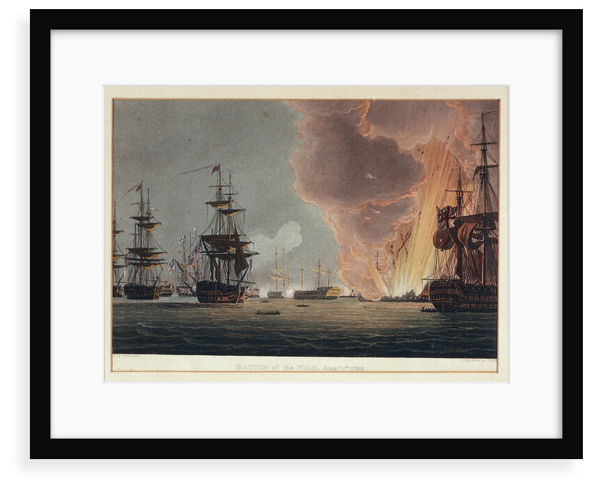 Battle of the Nile, 1 August 1798 by Thomas Whitcombe