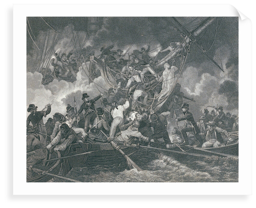 Action between 'Phoebe' and French frigate 'L'Africaine', 1 November1801, leading to the capture of the French ship by de Loutherbourg