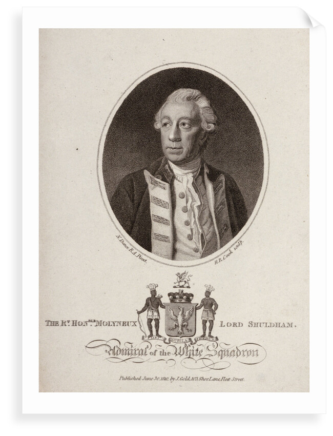'The Rt. Honble. Molyneux Lord Shuldham Admiral of the White Squadron' by Nathaniel Dance