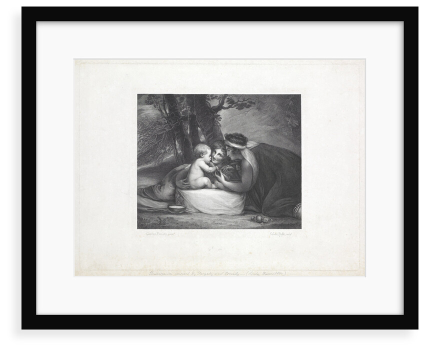 Shakespeare nursed by Tragedy and Comedy by George Romney